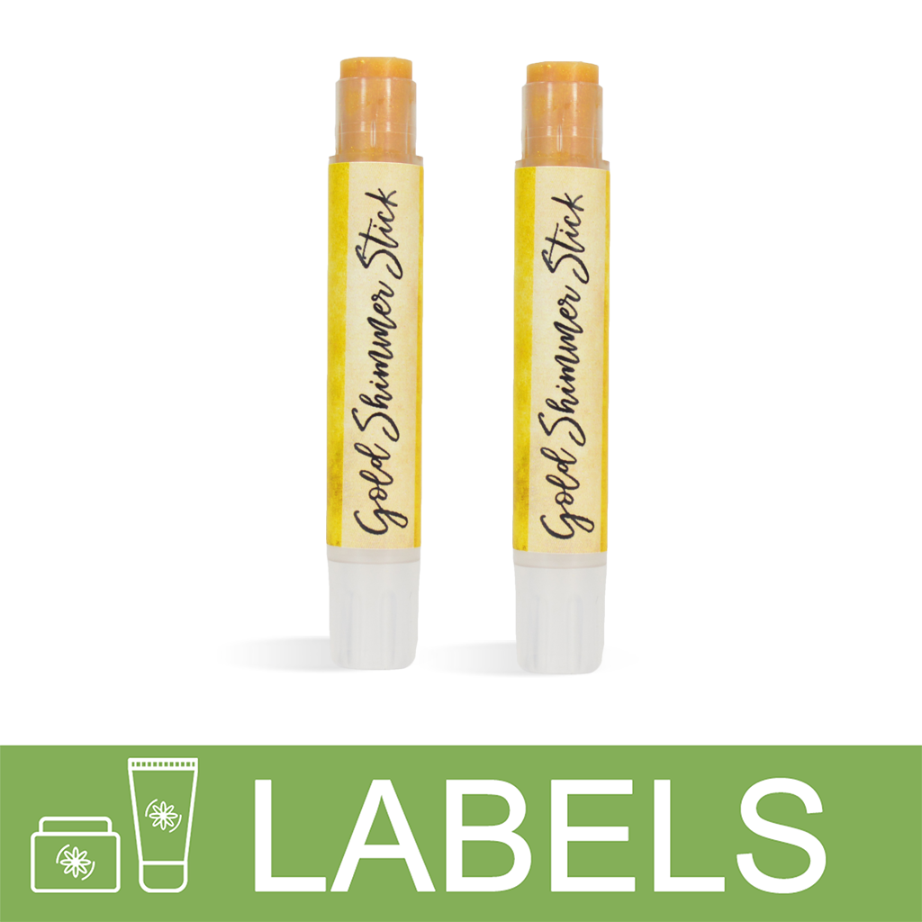 Golden Shimmer Stick Label
