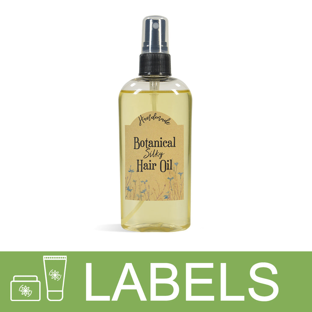 Botanical Hair Oil Label