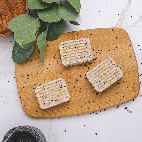 Gold Bath Fizzies with Black Sea Salts