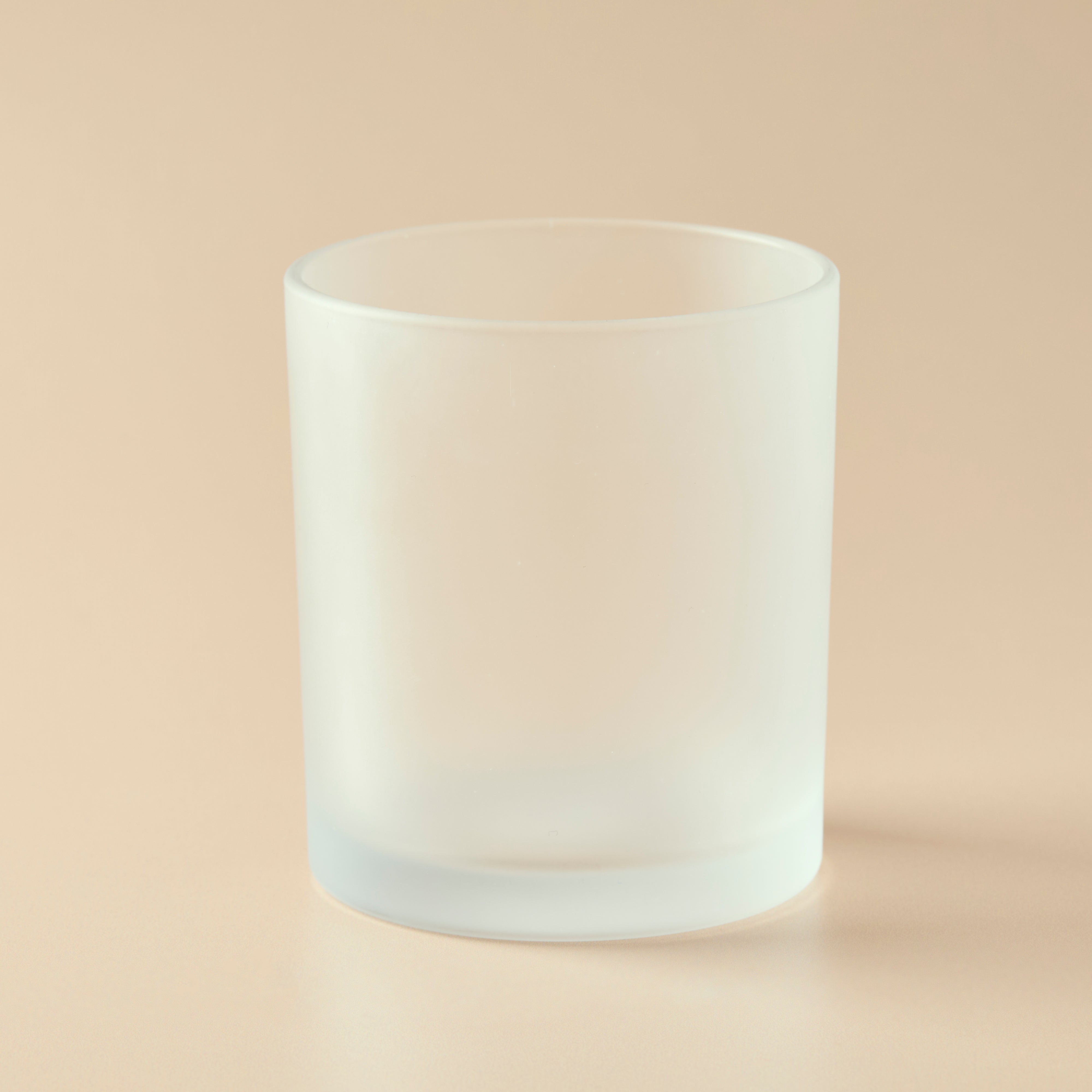 10 oz Clear Frosted Glass Tumbler Jar
