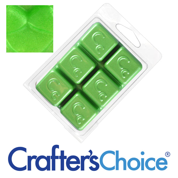 Granny Smith Green Sparkle Mica Soap Color Blocks - Zoom Media 1