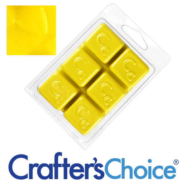 Banana Boat Yellow Sparkle Mica Soap Color Blocks - Zoom Media 1