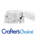 3 ml Clear Square Jar & Clear Top