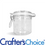 7 oz Clear Round PET Bail Jar & Lid Set