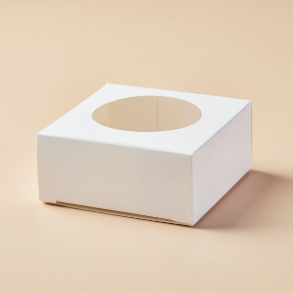 Soap Box - Square with Round Window (WHITE COLOR) - Zoom Media 1