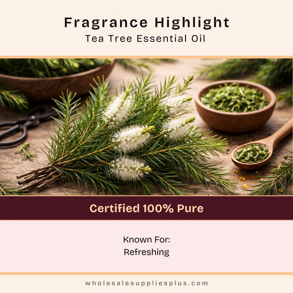 Tea Tree Essential Oil - close-up - Zoom Media 2
