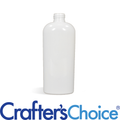 2 oz White Cosmo Oval Plastic Bottle - 20/410