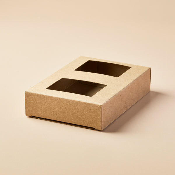 Soap Box - Double Bar with Windows (KRAFT COLOR) - Zoom Media 1