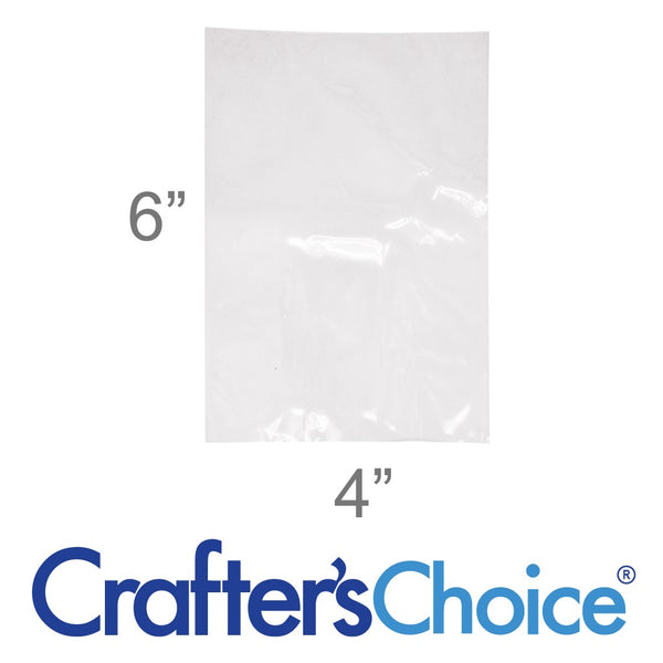 Shrink Wrap Flat Bags - 4 x 6 - Zoom Media 1