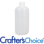 8 oz Natural HDPE Boston Round Bottle - 24/410 - Zoom Thumbnail Media 1