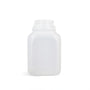 8 oz Natural HDPE Square Bottle - 38/400 - Zoom Thumbnail Media 1