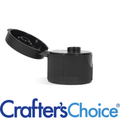 20/410 Black Ribbed Flip Top Cap