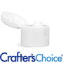 20/410 White Smooth Flip Top Cap - Zoom Thumbnail Media 1