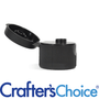 24/410 Black Ribbed Flip Top Cap - Zoom Thumbnail Media 1