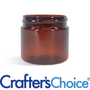 2 oz Amber Basic Plastic Jar - 48/400 - Zoom Thumbnail Media 1