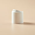 24/410 White Smooth Disc Top Cap