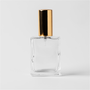 0.57 oz Clear Glass Perfume Bottle with Gold Spray Top - Zoom Thumbnail Media 1