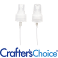 20/410 Natural Ribbed Sprayer Top - Clear Cap