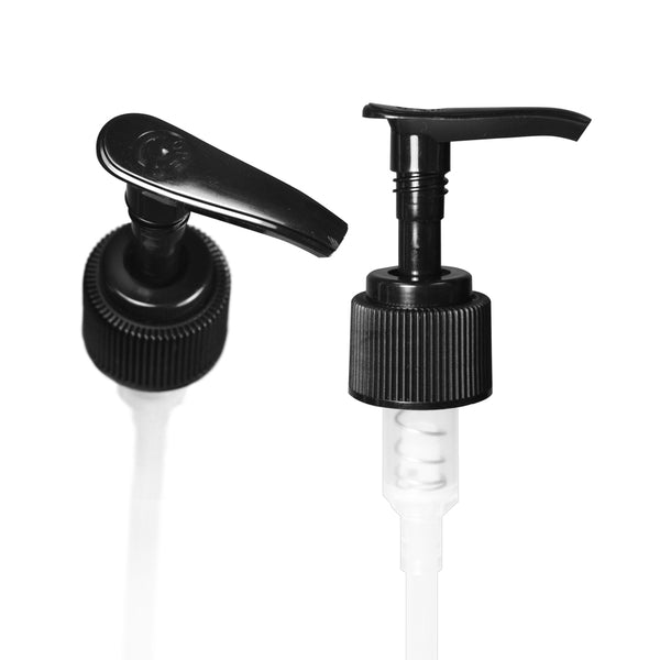 24/410 Black Ribbed SADDLE Pump Top - Zoom Media 1