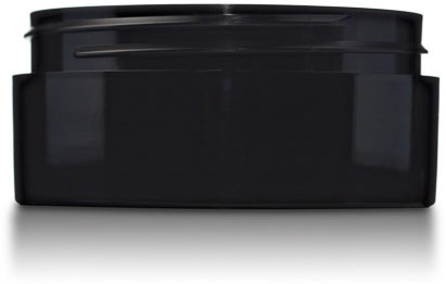 2 oz Black Low Profile Jar: Straight Base - Zoom Media 1