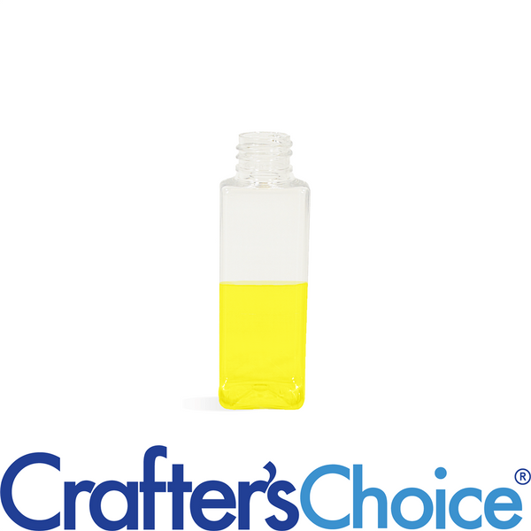 2 oz Clear Square Plastic Bottle - Zoom Media 1
