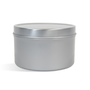 8 oz Silver Candle Tin - Zoom Thumbnail Media 1