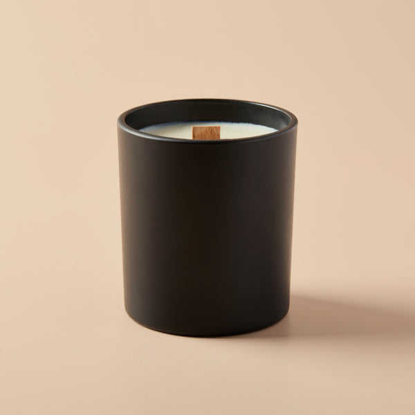 10 oz Matte Black Glass Tumbler Jar - Zoom Media 1