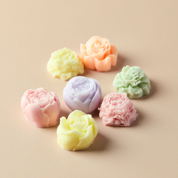 Silicone 7 Cavity Assorted Flower Mold - Zoom Media 2