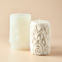 Pillar with Floral Detail Silicone Mold - Zoom Thumbnail Media 1