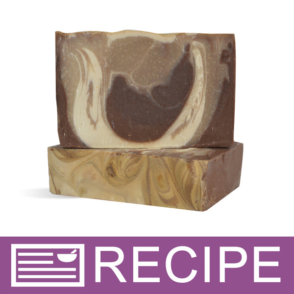 Vanilla Bean with Cocoa Swirl CP Soap  Recipe