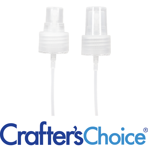 24/410 Natural Ribbed Sprayer Top - Clear Cap - Zoom Media 1