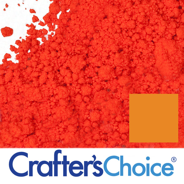 Stained Glass Citrus Orange Powder Color - Zoom Media 1
