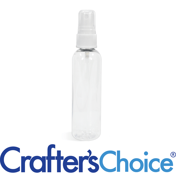 4 oz Clear Bullet w/ White Ribbed Sprayer - 20/410 - Zoom Media 1