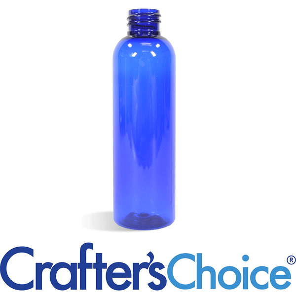 8 oz Blue Bullet Plastic Bottle - 24/410 - Zoom Media 1