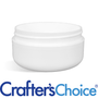 2 oz White LOW PROFILE Plastic Jar - 70/400 - Zoom Thumbnail Media 1