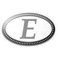Oval Monogram Mold - Letter E