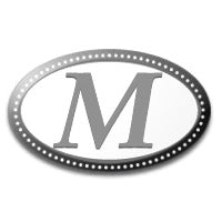 Oval Monogram Mold - Letter M - Zoom Media 1