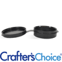 0.25 oz Black LDPE Polycon Container with Hinged Lid - Zoom Thumbnail Media 1