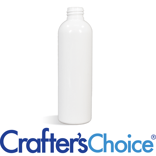 8 oz White Bullet Plastic Bottle - 24/410 - Zoom Media 1