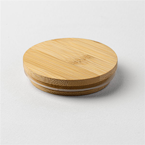 Bamboo Candle Tumbler Lid - Zoom Media 1