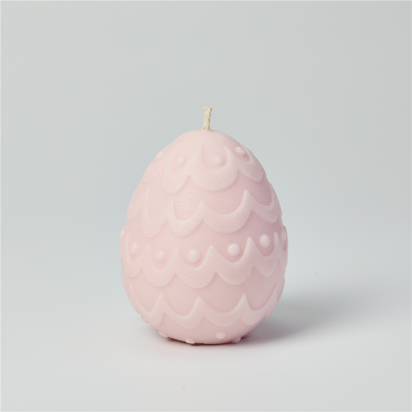 Egg Shaped Silicone Mold - Dots & Wavy Lines - Zoom Media 1