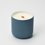 12 oz Teal Gray Ceramic Candle Jar - Zoom Thumbnail Media 1