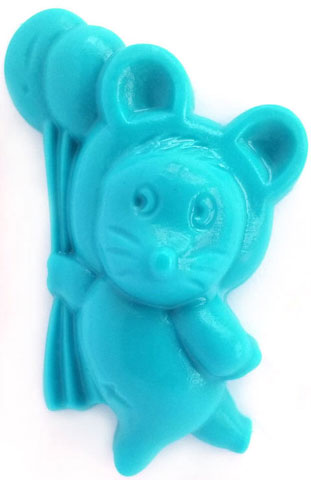 Mouse w/Balloons Soap Mold: 4 Cavity - Zoom Media 1